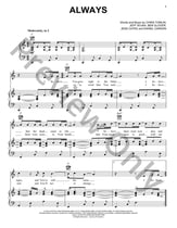 Always piano sheet music cover